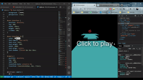 CSS 3D Environment CSS 3D Environment